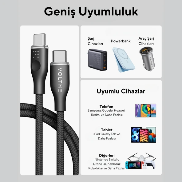 VOLTME C2045 RUGG 60W CTA ŞR KBL 1.8M 3A SYH - 6
