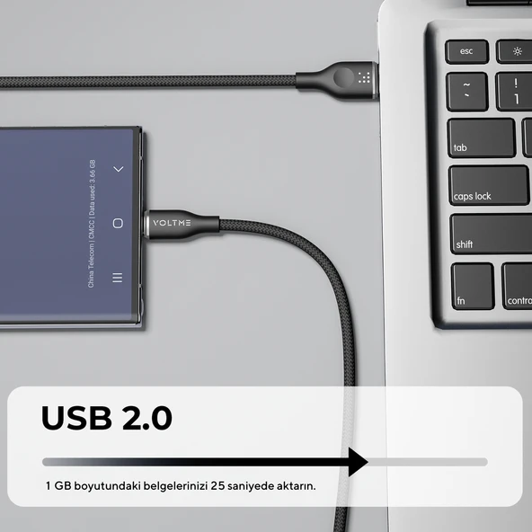 VOLTME C2041 RUGG 60W CTA ŞR KBL 1M 3A SYH - 4