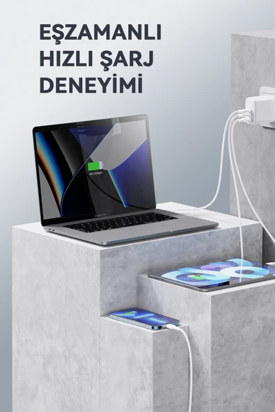 VOLTME V2024V1 Revo Beyaz 67W CCA GaN Şarj Aleti - 2