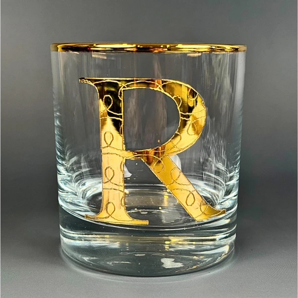 Perlotus R Harfli Gold Altın Yaldızlı Viski Kadeh Bardak Jumbo Serisi - 2