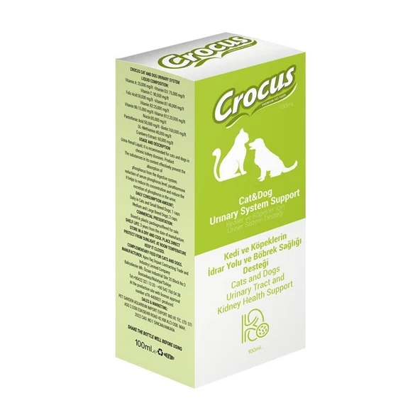 Crocus Kedi-köpek Üriner Sistem Destek 100ml