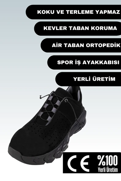 Eurosantex Spor Iş Ayakkabısı Kevler Taban Koruma Ce Belgeli Yerli Üretim Shock Taban Çelik Burunlu ürün görseli