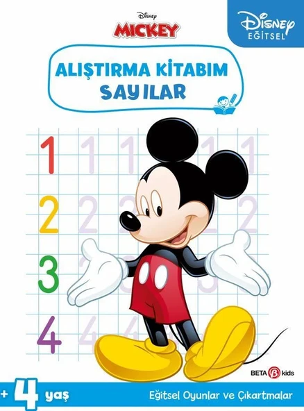 Disney Eğitsel Çıkartmalı Mickey Alıştırma Kitabım