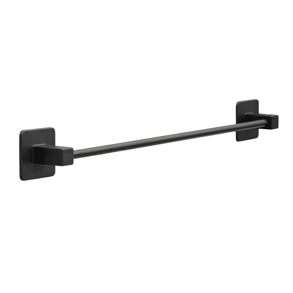 Yapışkanlı Havluluk Metal Siyah Banyo Lavabo Mutfak Uzun Kağıt Bez Havlu Askısı Kağıtlık 39 cm - 7