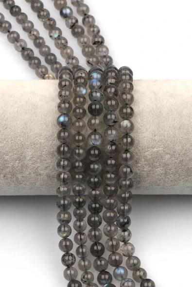 Labradorit Doğaltaş Dizi 6 mm Küre Kesim
