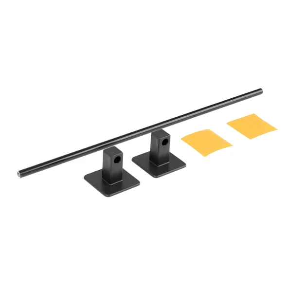 Yapışkanlı Havluluk Metal Siyah Banyo Lavabo Mutfak Uzun Kağıt Bez Havlu Askısı Kağıtlık 39 cm - 4