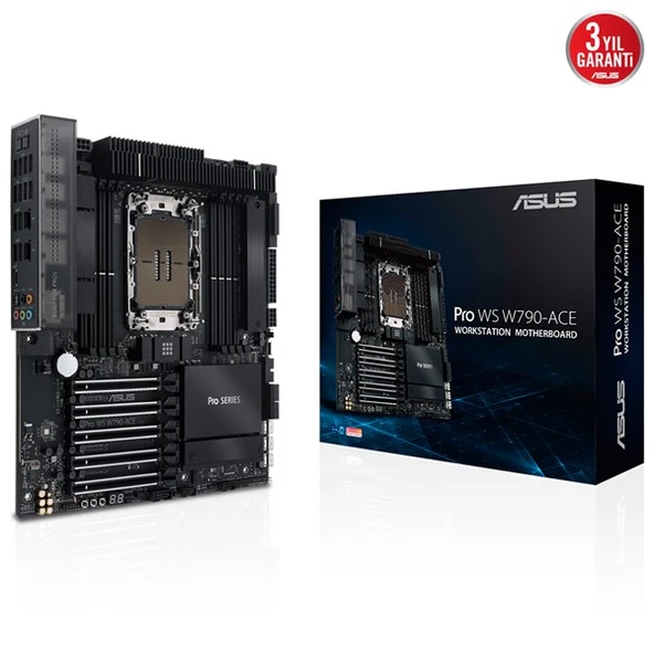 ASUS PRO WS W790-ACE W790 ECC RDIMM DDR5 PCIE 5.0 4677p CEB SUNUCU ANAKARTI