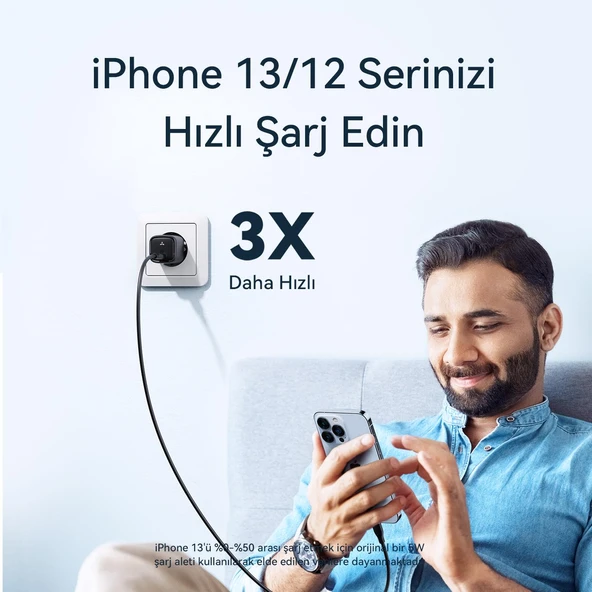 VOLTME V2003 Revo Siyah 20W USB-C Şarj Aleti - 6