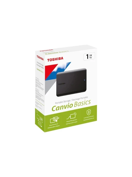 Toshiba Canvio Basics HDTB510EK3AA USB 3.2 2.5" 1 TB Harici Harddisk - Resim 2