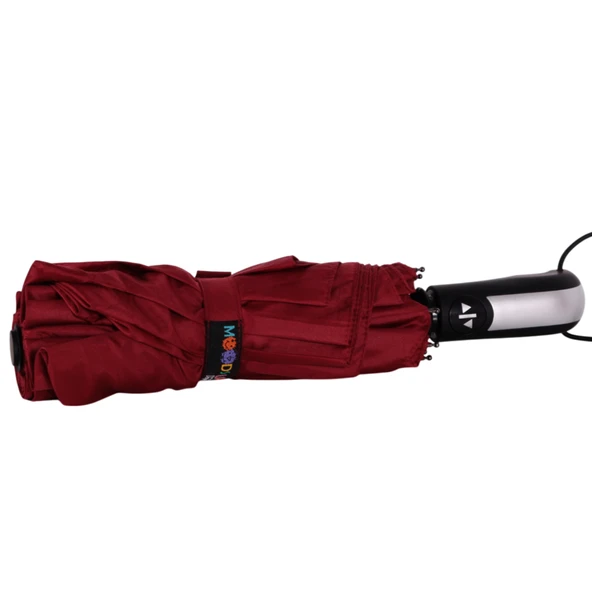 Biggdesign Moods Up Premium Bordo Otomatik Şemsiye, Rüzgara Dayanıklı, Hızlı Kuruyan, Hafif, Kılıflı - 6