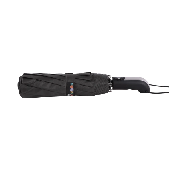 Biggdesign Moods Up Premium Gri Otomatik Şemsiye, Rüzgara Dayanıklı, Hızlı Kuruyan, Hafif, Kılıflı - 5