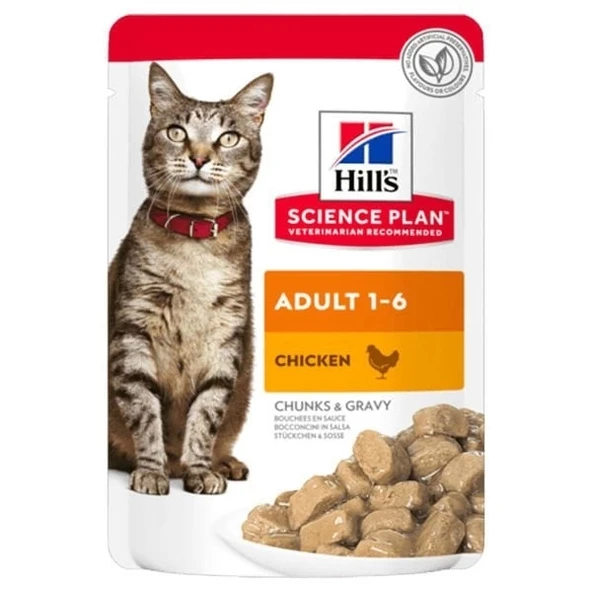 Hills Adult Tavuklu Pouch Yetişkin Konserve Kedi Maması 85 Gr