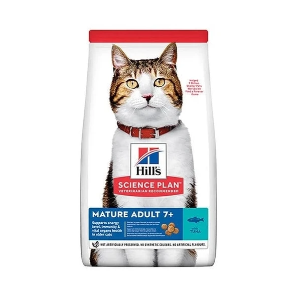 Hills Mature +7 Ton Balıklı Yaşlı Kedi Maması 1.5 Kg