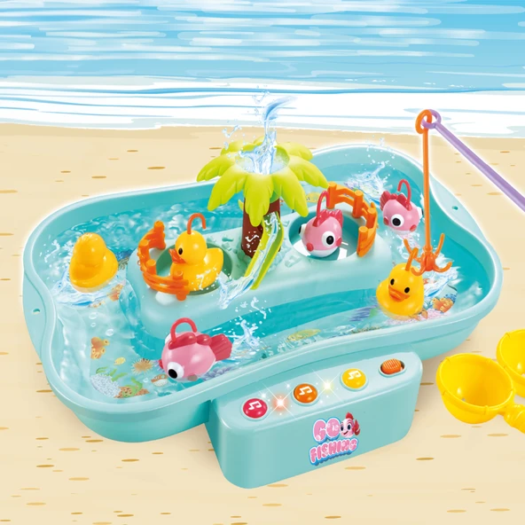 Ogi Mogi Toys Pilli Müzikli Hareketli Balık Tutma Oyunu - 6