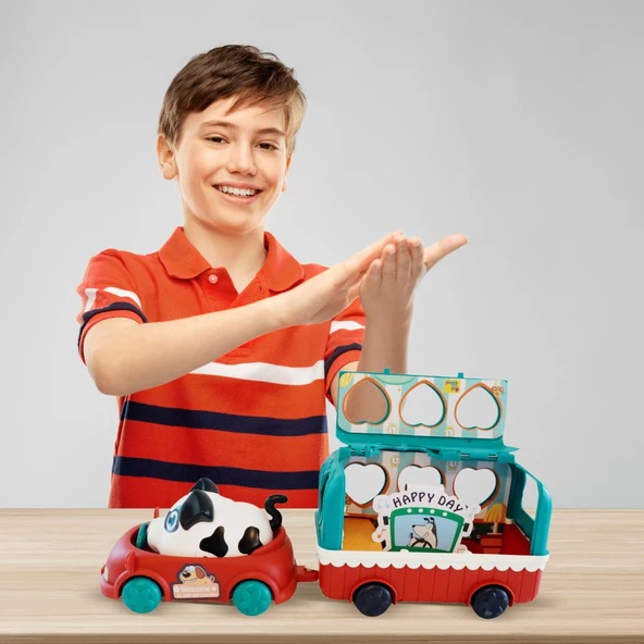 Ogi Mogi Toys Ses Kontrollü Köpek, Araba ve Atıştırma Arabası Seti - 6
