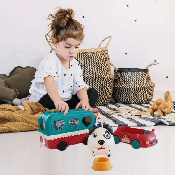 Ogi Mogi Toys Ses Kontrollü Köpek, Araba ve Atıştırma Arabası Seti - 7