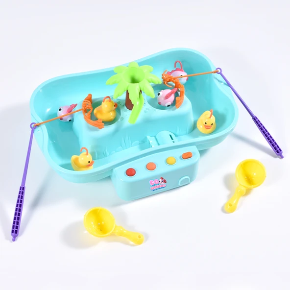 Ogi Mogi Toys Pilli Müzikli Hareketli Balık Tutma Oyunu - 9