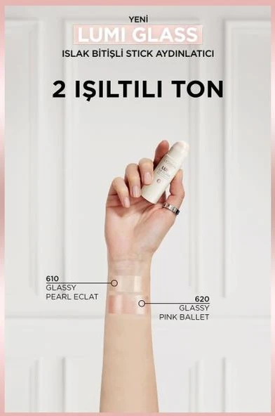 L'Oréal Paris Lumi Glass Islak Bitişli Stick Aydınlatıcı - 610 Glassy Pearl Eclat - 7