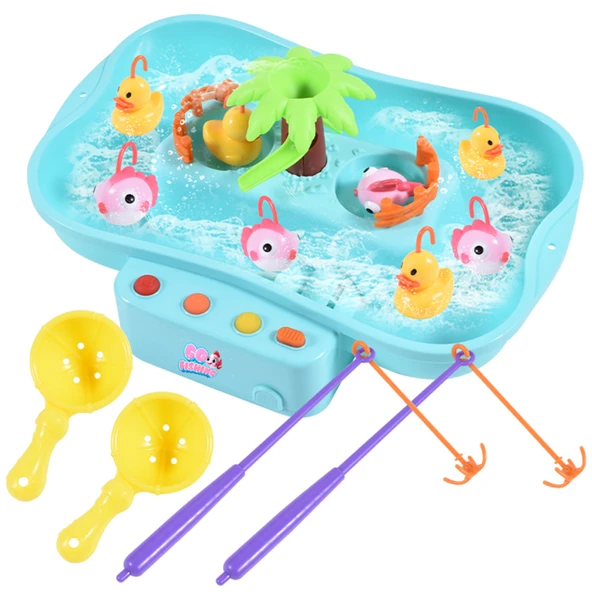 Ogi Mogi Toys Pilli Müzikli Hareketli Balık Tutma Oyunu - 10