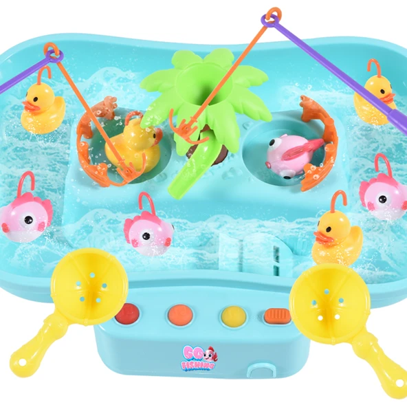 Ogi Mogi Toys Pilli Müzikli Hareketli Balık Tutma Oyunu - 12