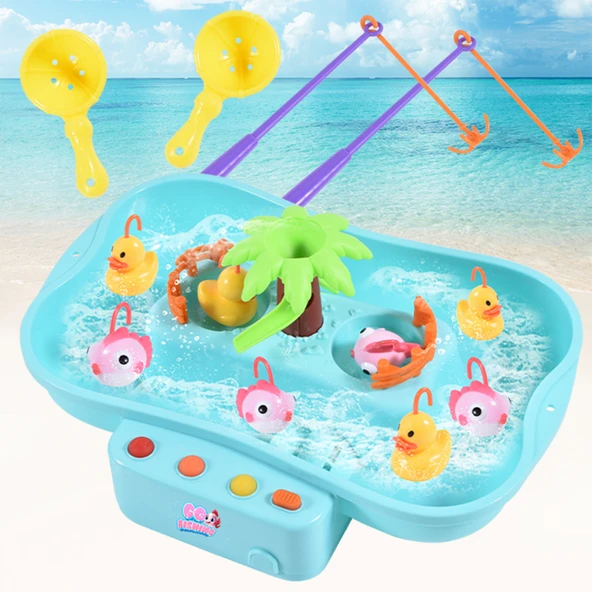 Ogi Mogi Toys Pilli Müzikli Hareketli Balık Tutma Oyunu - 11