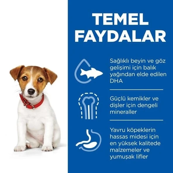 Hills Puppy Small & Miniature Tavuklu Küçük Irk Yavru Köpek Maması 3 Kg - 3