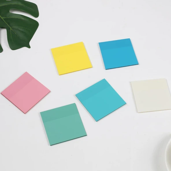 Gen-Of Şeffaf Post-it Yapışkanlı Not Kağıdı 76X76 mm 40 Yp - 2