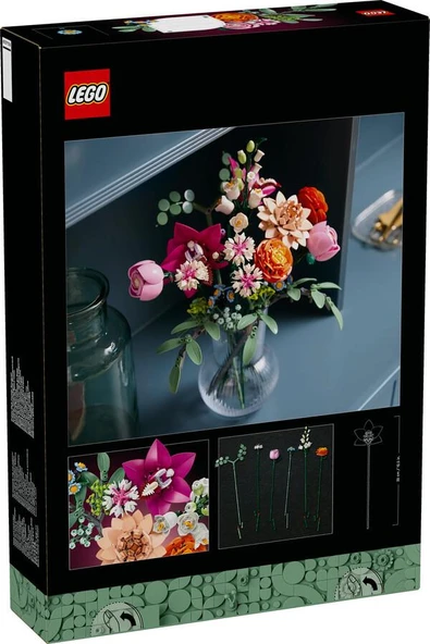 LEGO Botanicals 10342 Pretty Pink Flower Bouquet - Resim 2