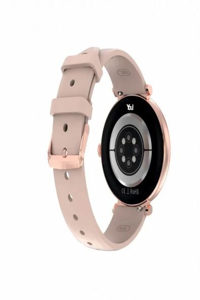 You Watch F15-YF151 You Smart Rose Gold & Pink Silicon Bayan Kol Saati - 3
