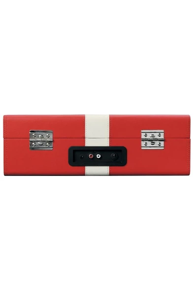 Lenco Classic Phono TT-110 Kırmızı Hoparlörlü Bluetoothlu Retro Pikap Plak Çalar - 5