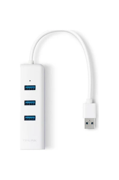 TP-Link UE330 USB 3.0 3-Port Hub ve Gigabit Ethernet Adaptör İkisi bir arada USB Adaptör - 3