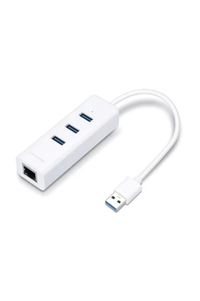 TP-Link UE330 USB 3.0 3-Port Hub ve Gigabit Ethernet Adaptör İkisi bir arada USB Adaptör