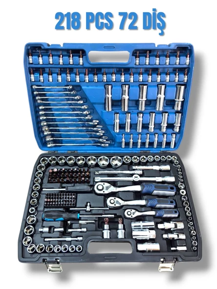 216 Parça 72 Diş Lokma ve Anahtar Takımı