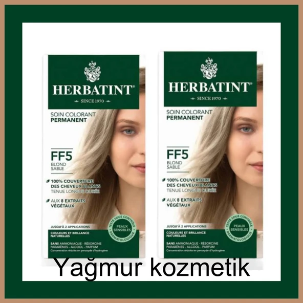 Herbatint FF5 Blond Sable Kum Sarısı Saç Boyası 2Lİ ürün görseli