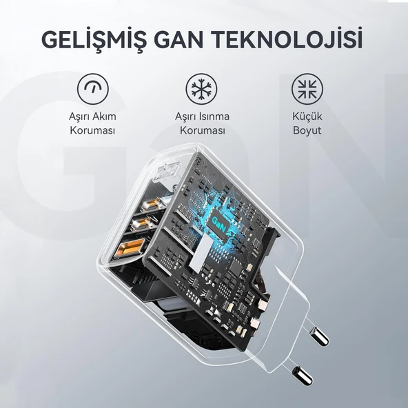 VOLTME V2024 Revo Beyaz 65W CCA GaN Şarj Aleti - 5