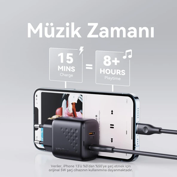VOLTME V2019 Revo Siyah 20W CC Şarj Aleti - 2