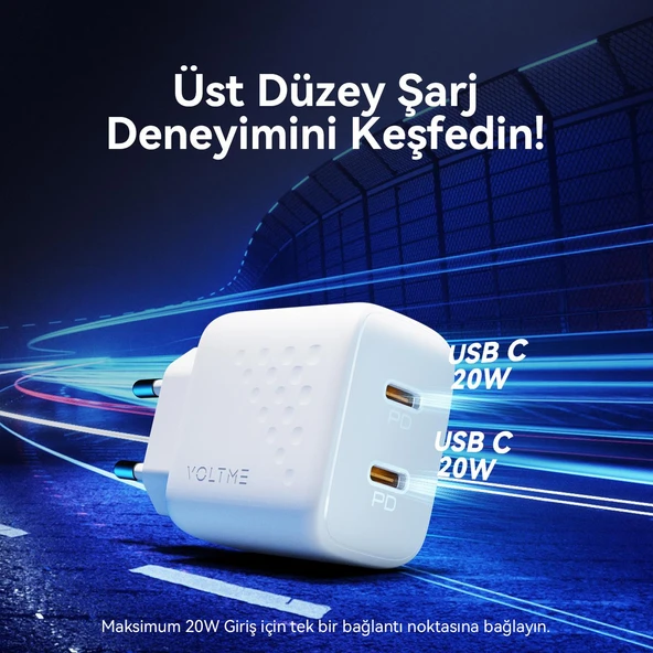 VOLTME V2020 Revo Beyaz 20W CC Şarj Aleti - 4