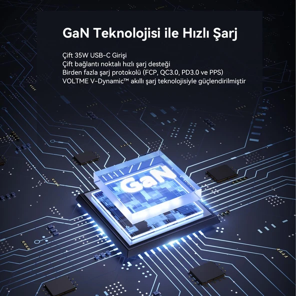 VOLTME V2021 Revo Siyah 35W CC GaN Şarj Aleti - 2