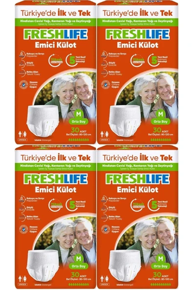 Freshlife Emici Külot Orta Medium 120 Adet