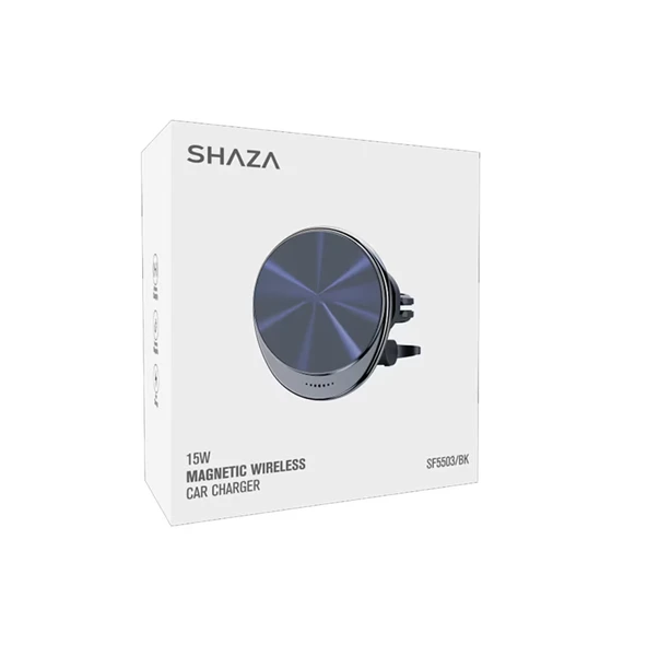 Shaza SF5503 Magsafe Uyumlu 15W Kablosuz Şarj 2in1 Araç İçi Telefon Tutucu - 3