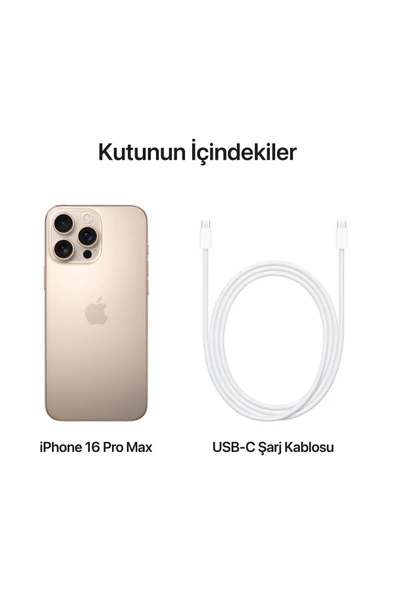 Apple iPhone 16 Pro Max 256GB Çöl Titanyum (apple türkiye garantili) - 10