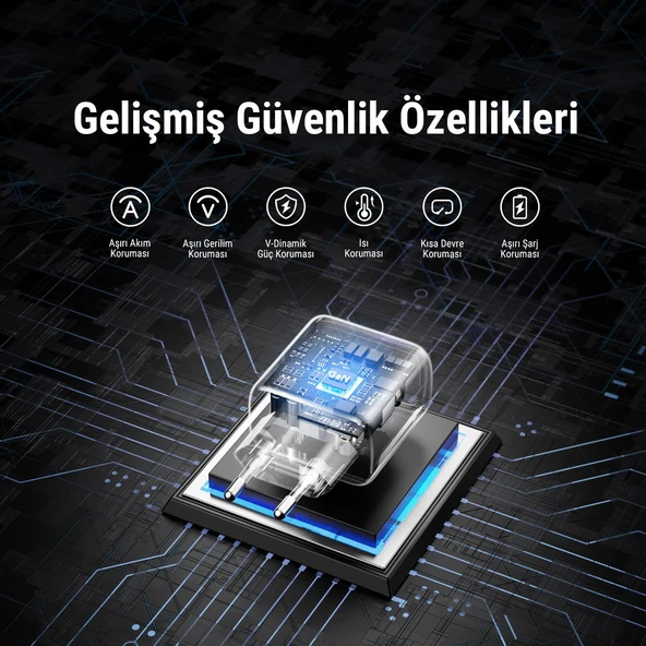 VOLTME V2108 Revo Beyaz 35W CC GaN Şarj Aleti - 5