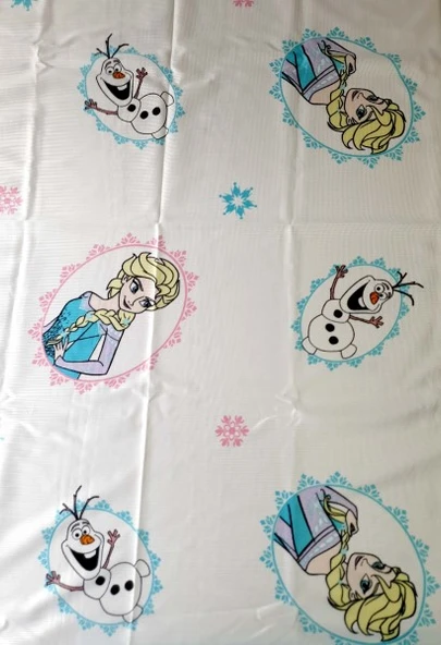 FROZEN BASKILI MASA VE ÇOCUK OYUN ÖRTÜSÜ (150*180 cm) - Resim 8