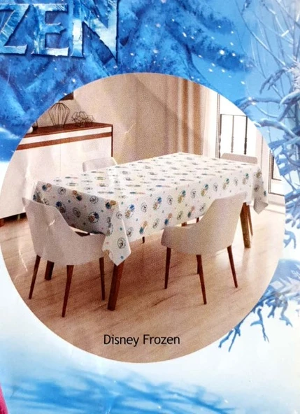 FROZEN BASKILI MASA VE ÇOCUK OYUN ÖRTÜSÜ (150*180 cm) ürün görseli 1