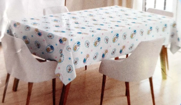 FROZEN BASKILI MASA VE ÇOCUK OYUN ÖRTÜSÜ (150*180 cm) - Resim 4