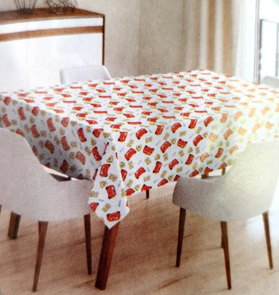 CARS BASKILI MASA VE ÇOCUK OYUN ÖRTÜSÜ (150*180 cm) ürün görseli 1