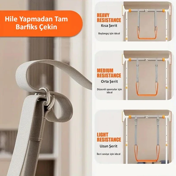 Valkyrie Pull Up Barfiks Çekme Yardımcısı Evrensel Uyumlu 40kg Ağırlık Düşürücü Ayarlanabilir Kolay Kurulum Kullanım - 4