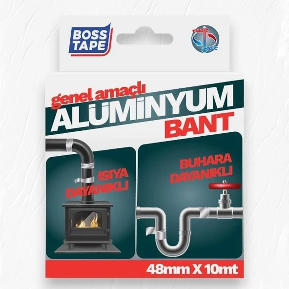 Boss Tape Alüminyum Bant Akrilik 48mmx10mt