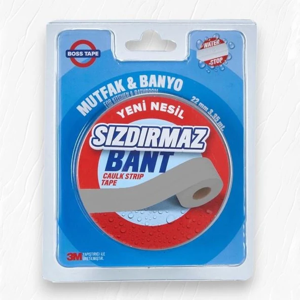 Boss Tape Banyo ve Mutfak Sızdırmazlık Bandı 22mm-3,35mt