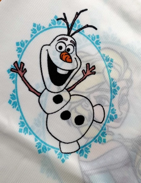 FROZEN BASKILI MASA VE ÇOCUK OYUN ÖRTÜSÜ (150*180 cm) - Resim 6